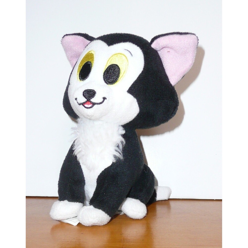 Figaro Plush Disney Pinocchio Tuxedo Cat Stuffed Animal Toy 6" Kitten